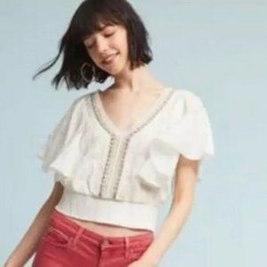 Anthropologie Floteat Aviana Blouse Sz M